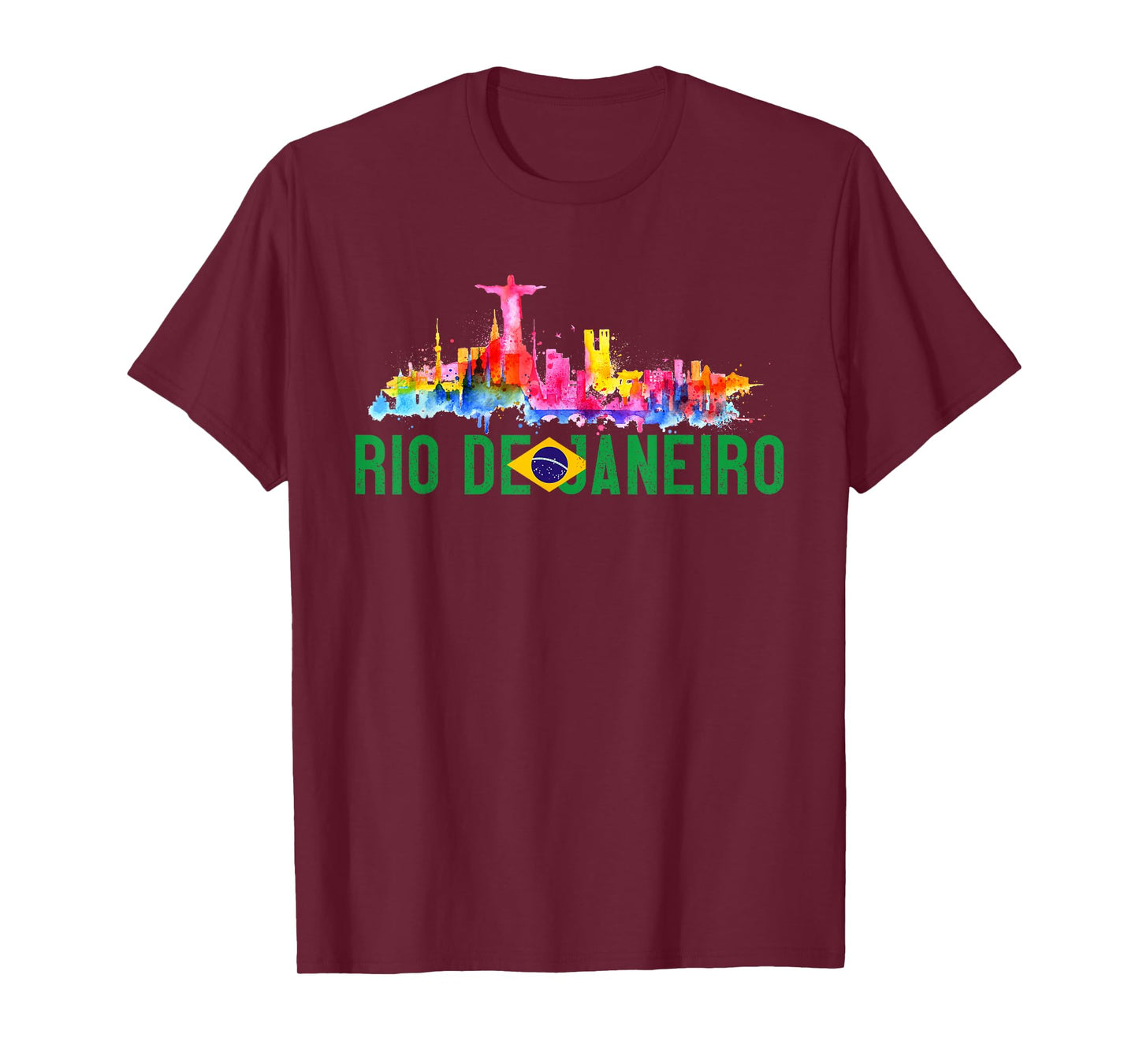 Rio De Janeiro Sugarloaf Mountain Christ The Redeemer Statue T-Shirt
