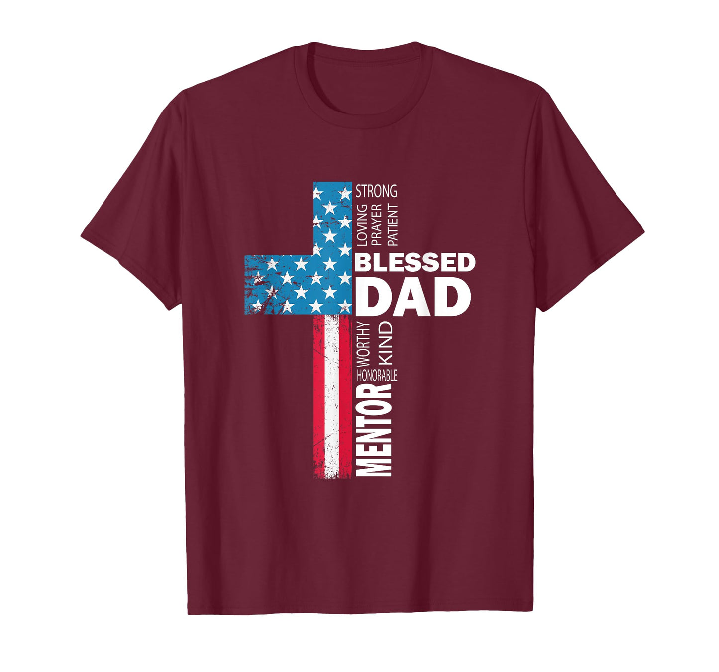 Christian Blessed Dad Cross fathers day T-Shirt