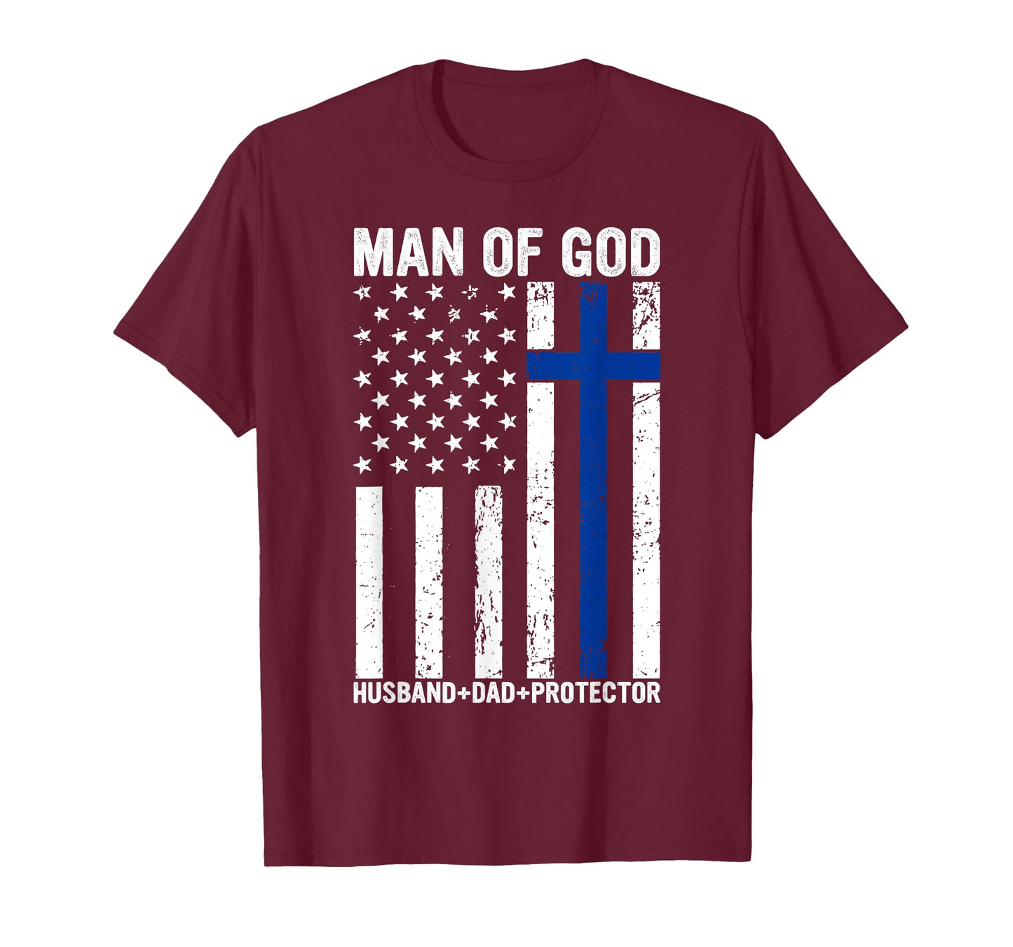 Christian Lovers Man of God Dad Jesus Faith Man of God Dad T-Shirt