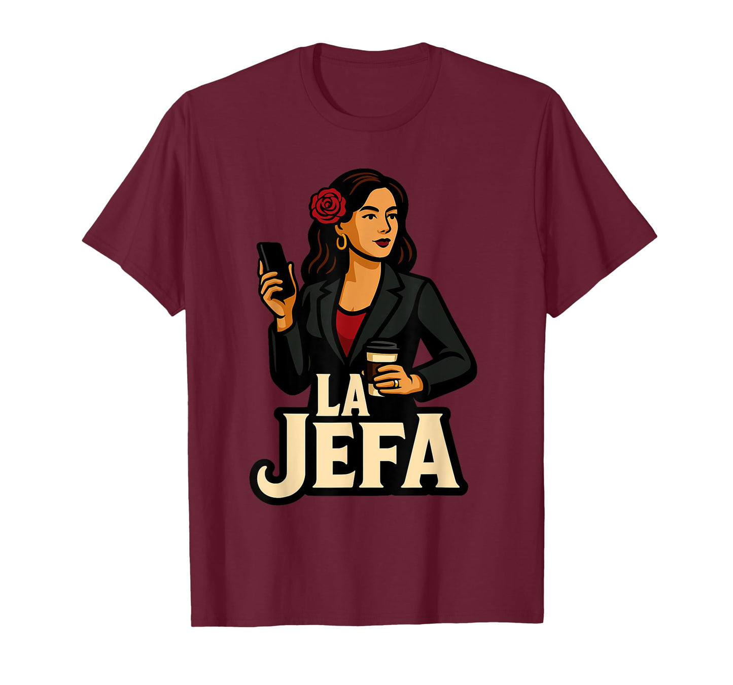 La Jefa The Boss in Spanish Funny Mexican Quote T-Shirt