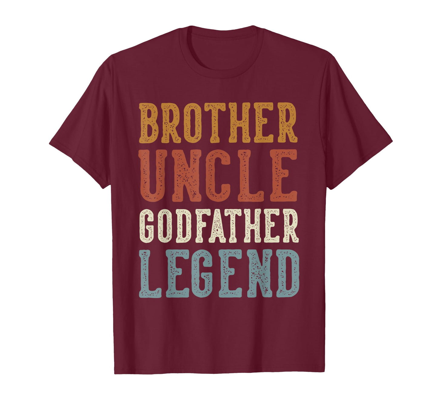 Brother Uncle Godfather Legend - Classic Retro Distressed T-Shirt