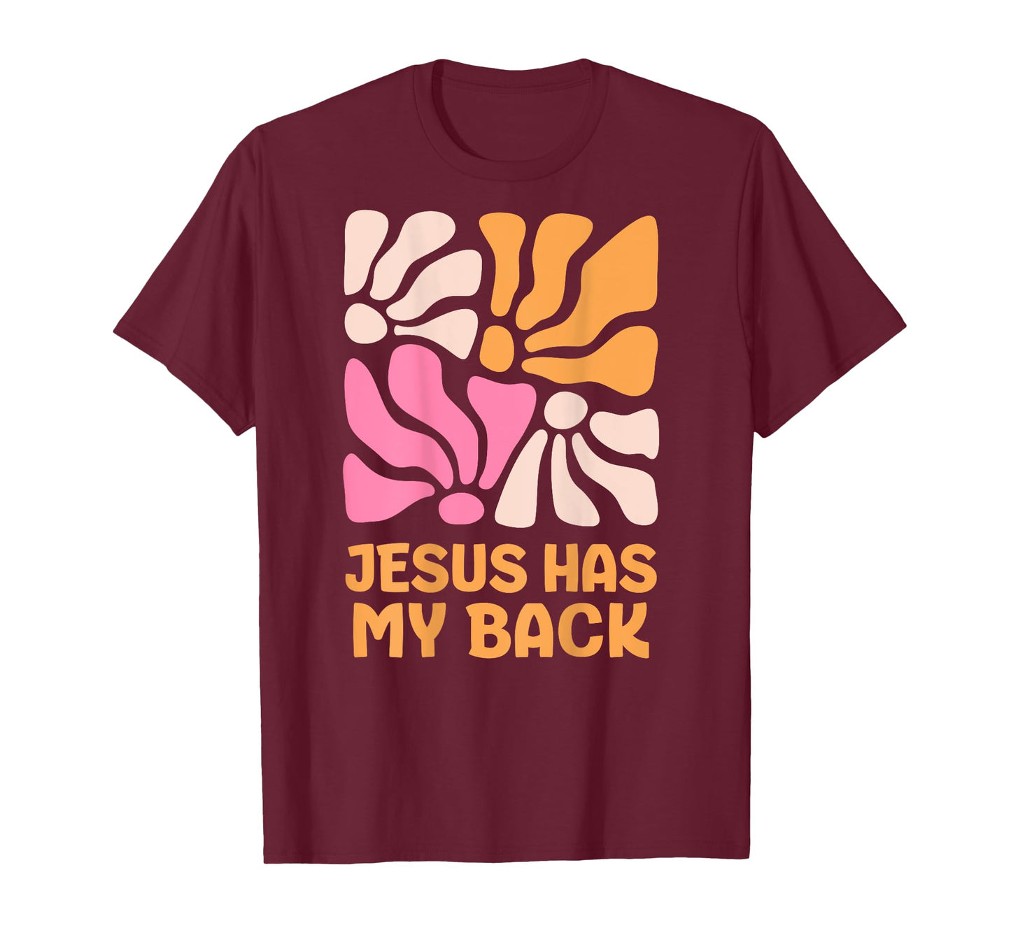 Jesus has my back kids boho Christian girls T-Shirt