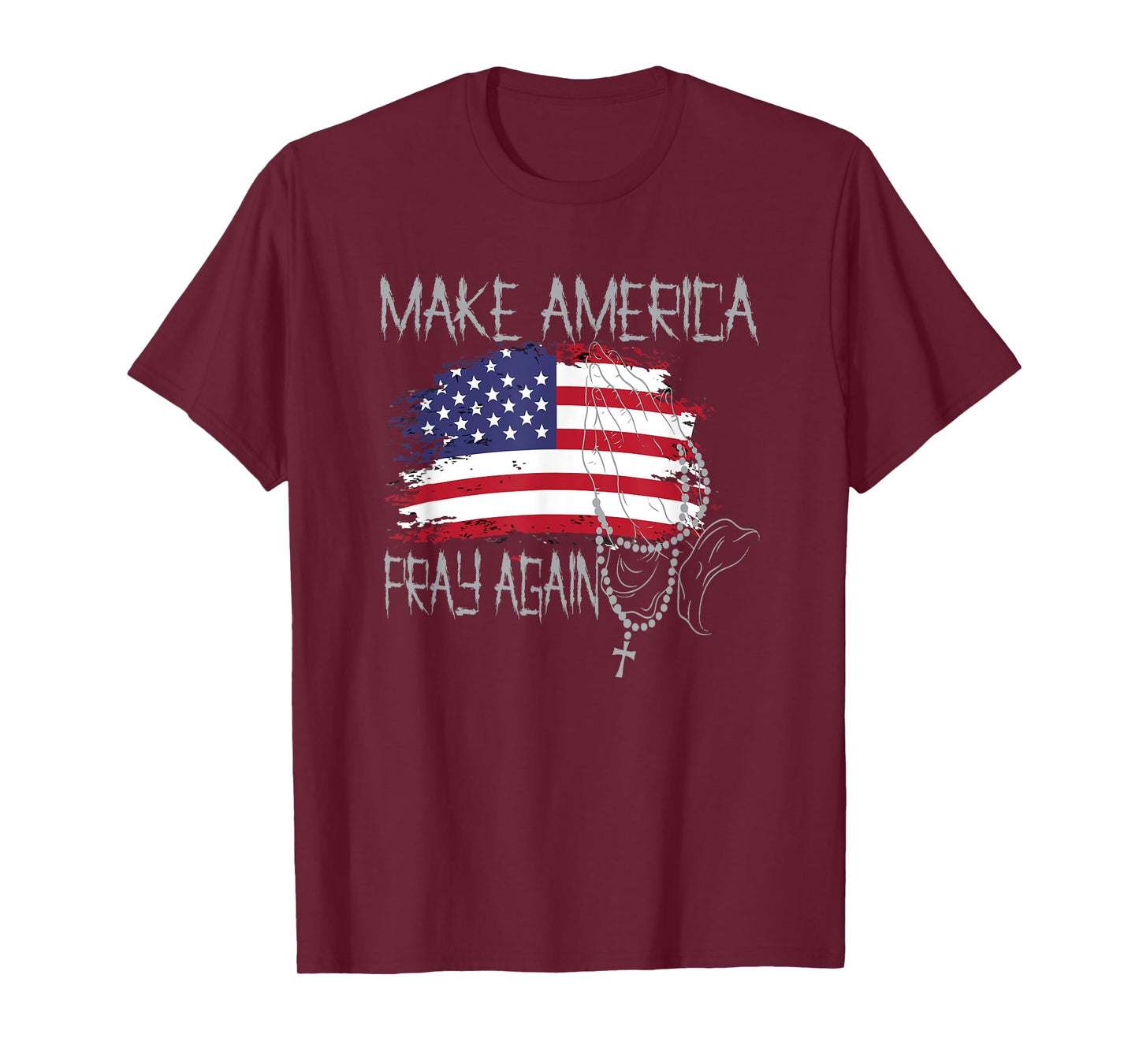 Patriotic Faith Tshirt Christian Make America Pray Again T-Shirt