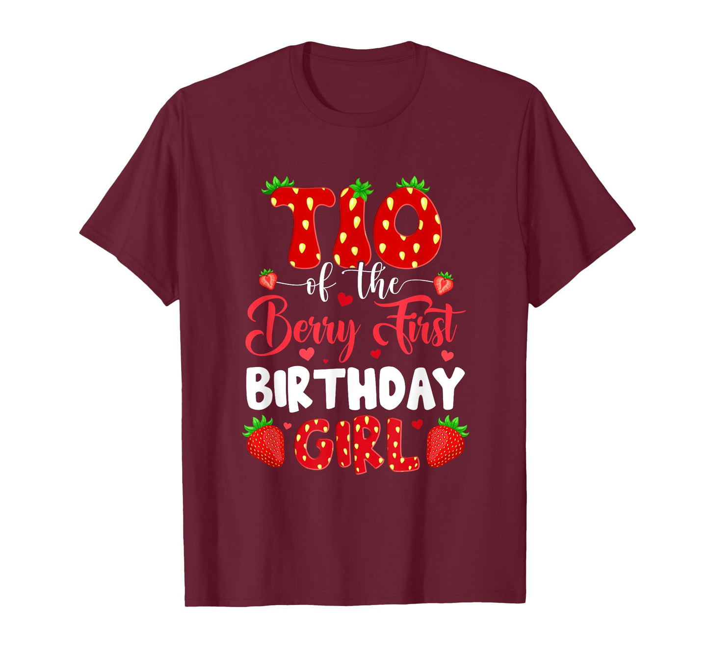Tio Of The Berry First Birthday Of Girl Strawberry T-Shirt