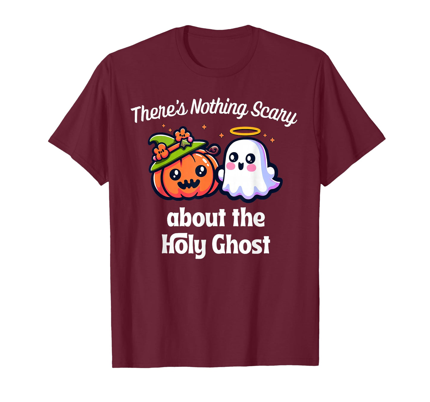 Christian Holy Ghost Halloween Nothing Scary Christian Jesus T-Shirt