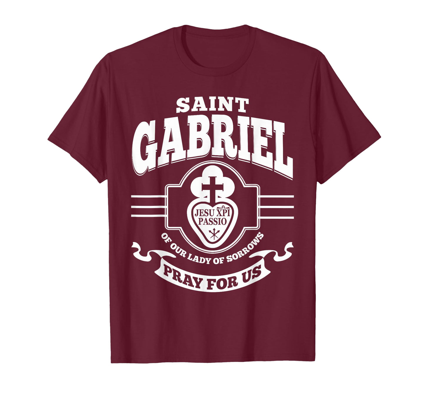 St Gabriel of Our Lady of Sorrows Passionist Catholic Saint T-Shirt