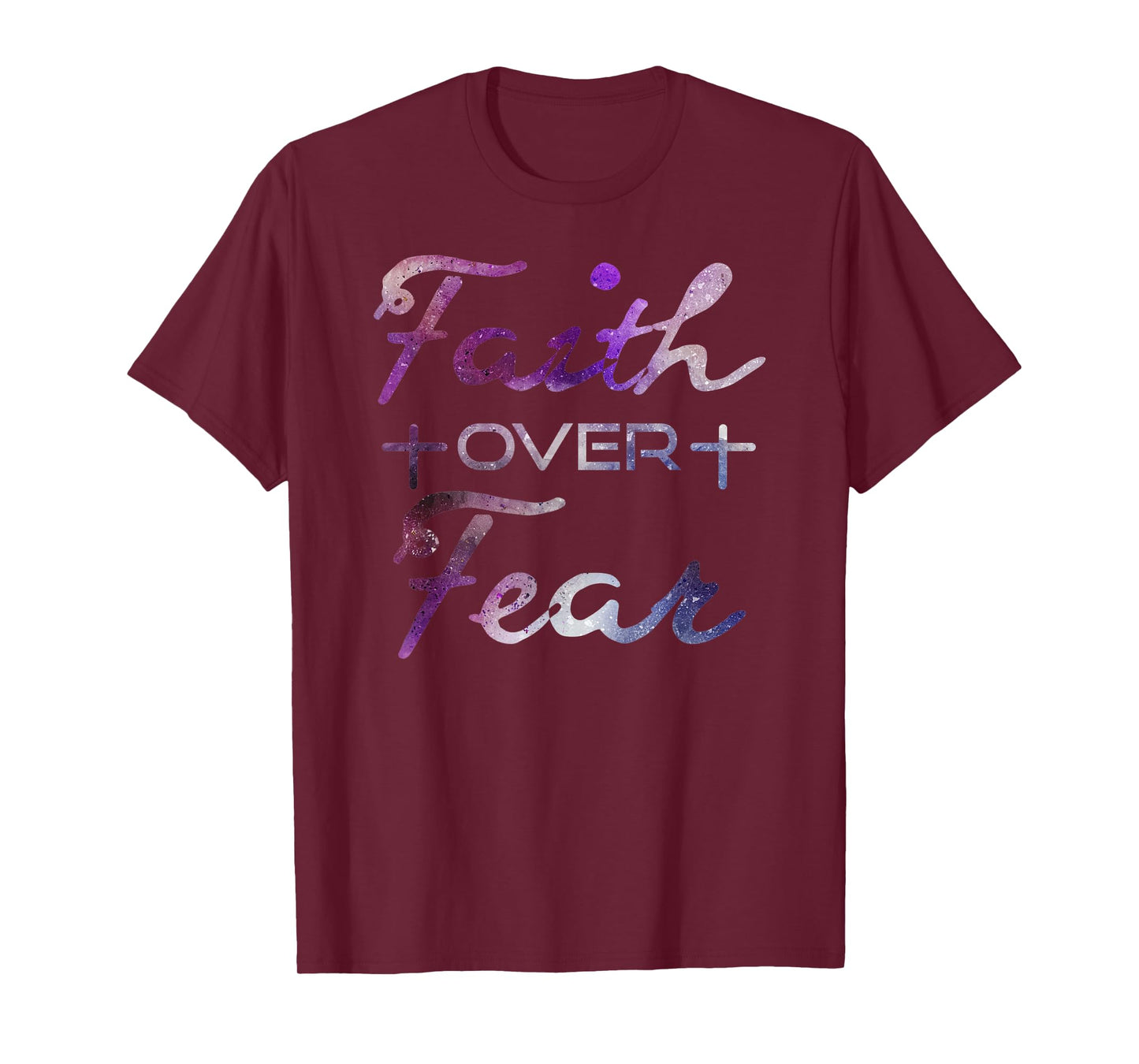 Faith Over Fear T-Shirt Christian Inspiration Bible Quote