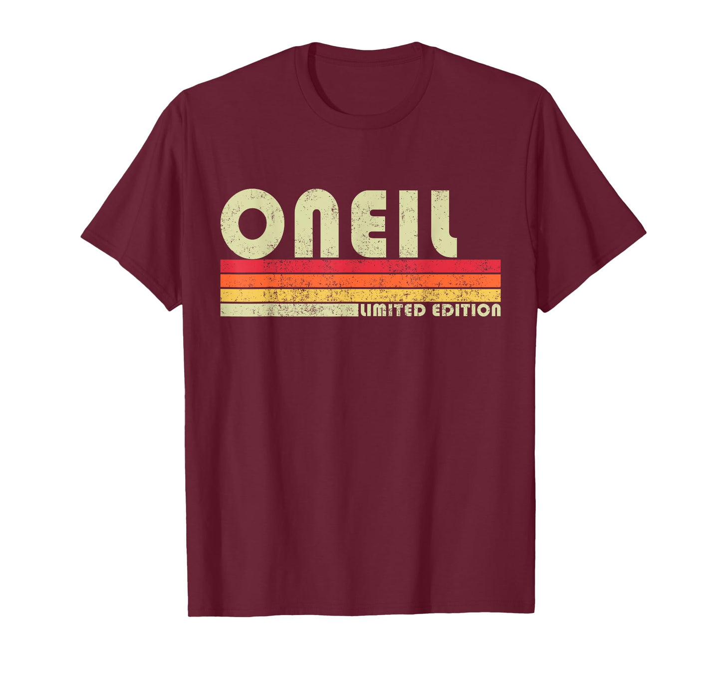 ONEIL Surname Funny Retro Vintage 80s 90s Gifts Men Women T-Shirt