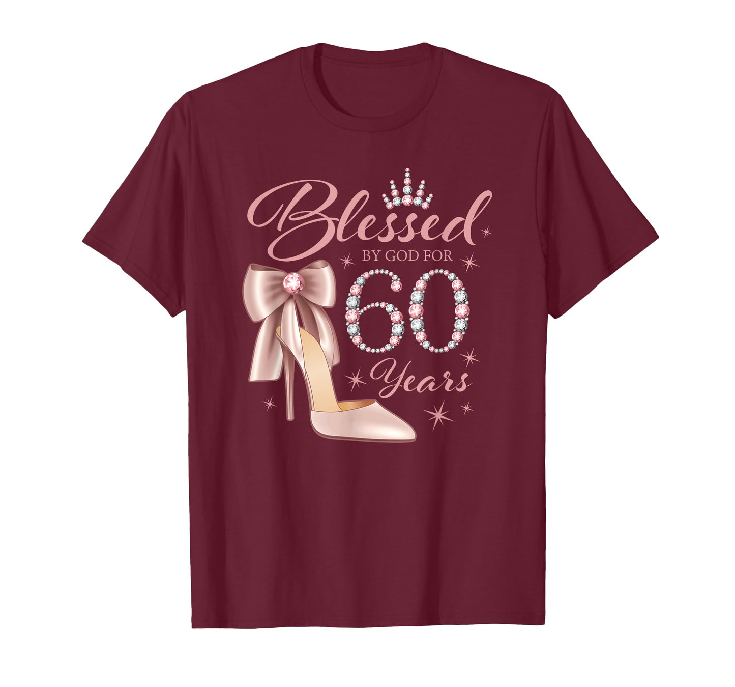 60th Birthday. Blessed by God T-Shirt