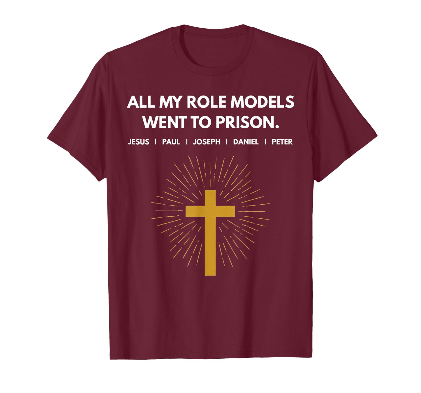 All My Role Models Went to Prison Jesus Funny T-Shirt