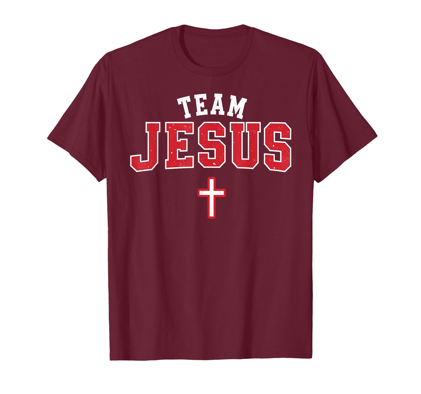 Team Jesus - Funny Christian Cross Emblem Faith Statement T-Shirt