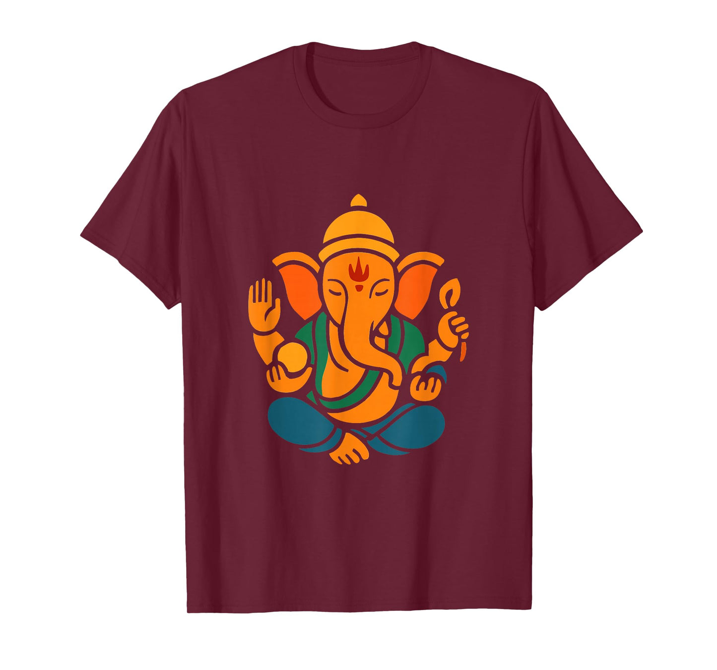 Ganesh Symbol Yoga Hindu Elephant God Ganesha Puja T-Shirt