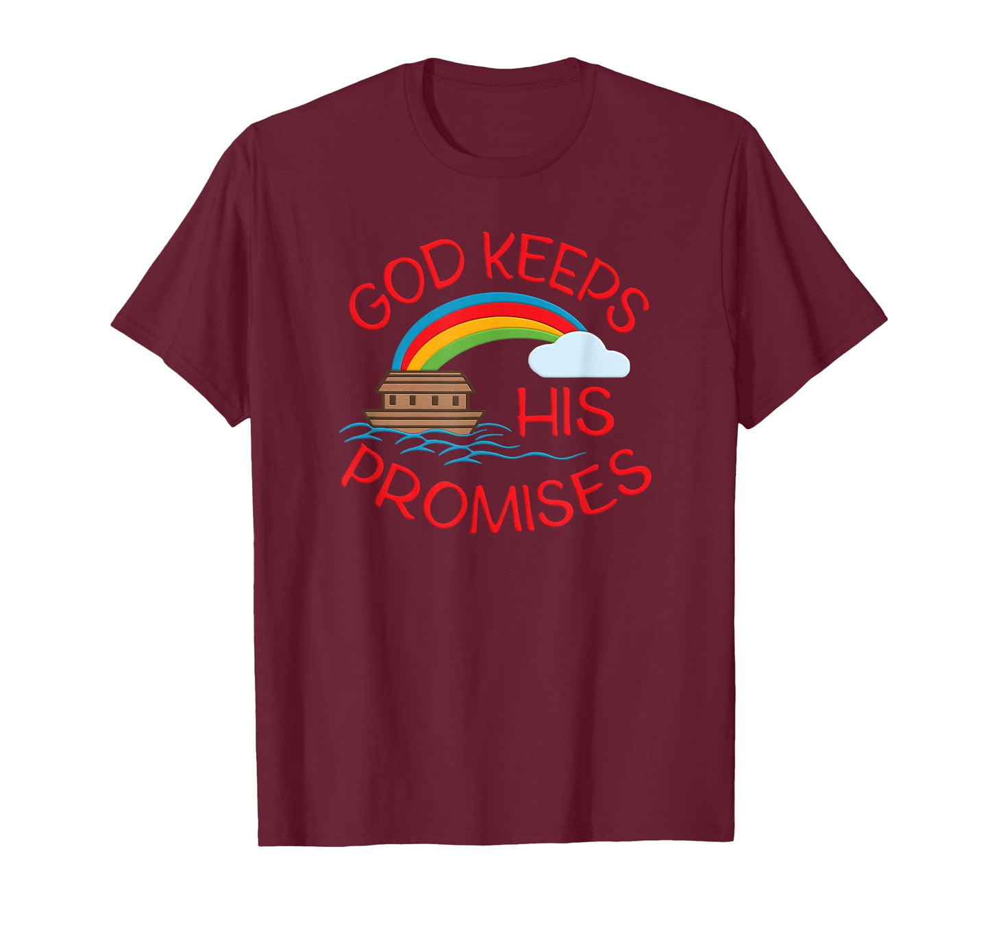 God Keeps His Promises Cute Religious Noahs Ark T-Shirt