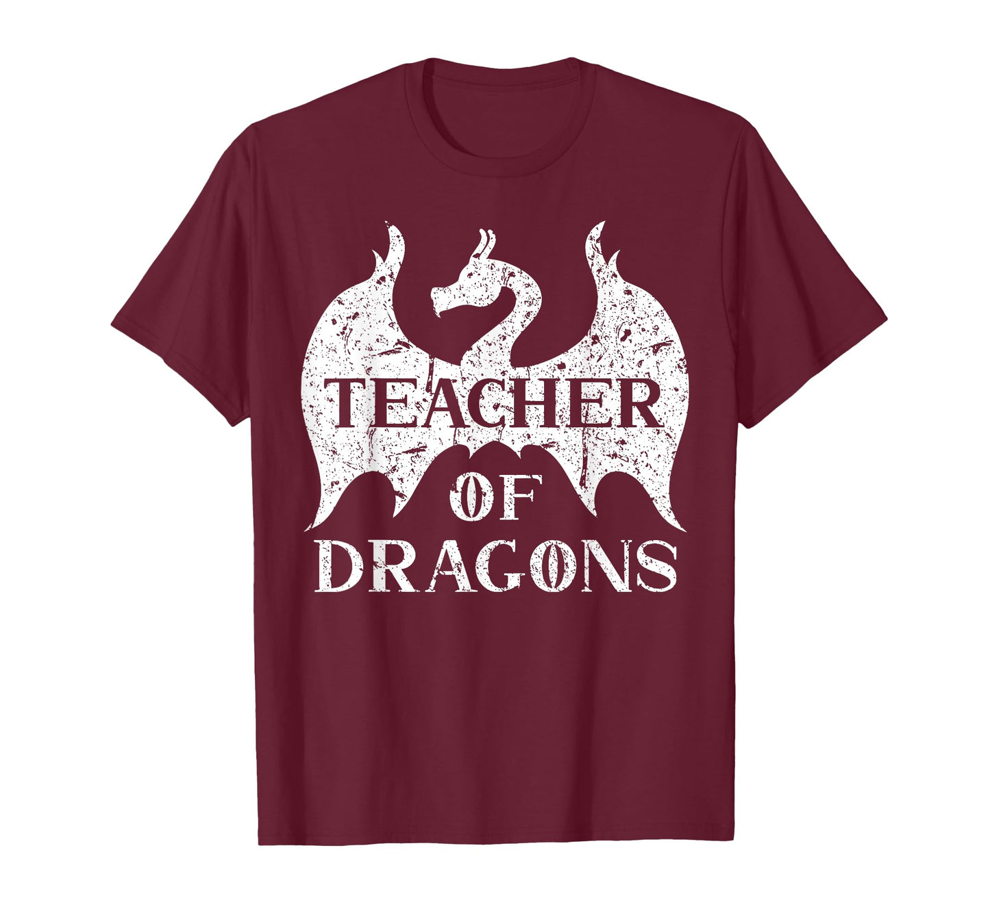 Vintage Teacher Of Dragons Funny Quotes Teacher Student T-Shirt for Men Women
