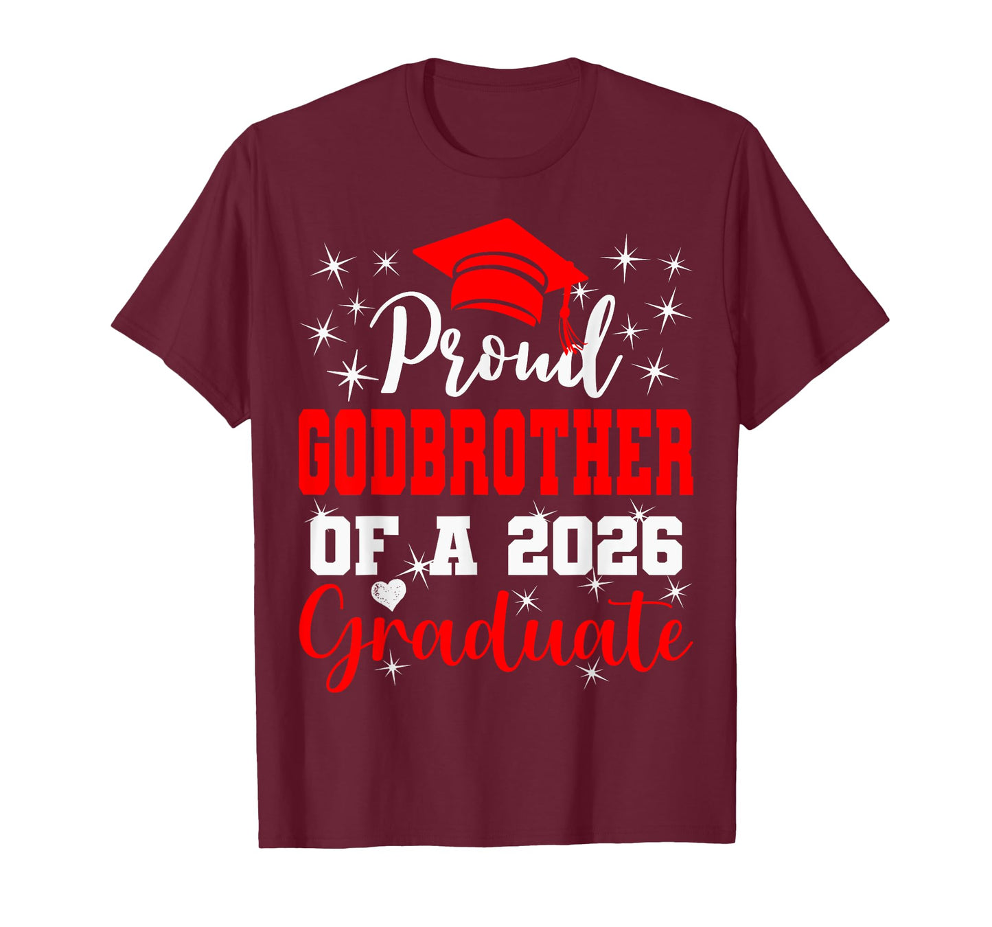 Super Proud Godbrother of 2026 Graduate Graduation Family T-Shirt