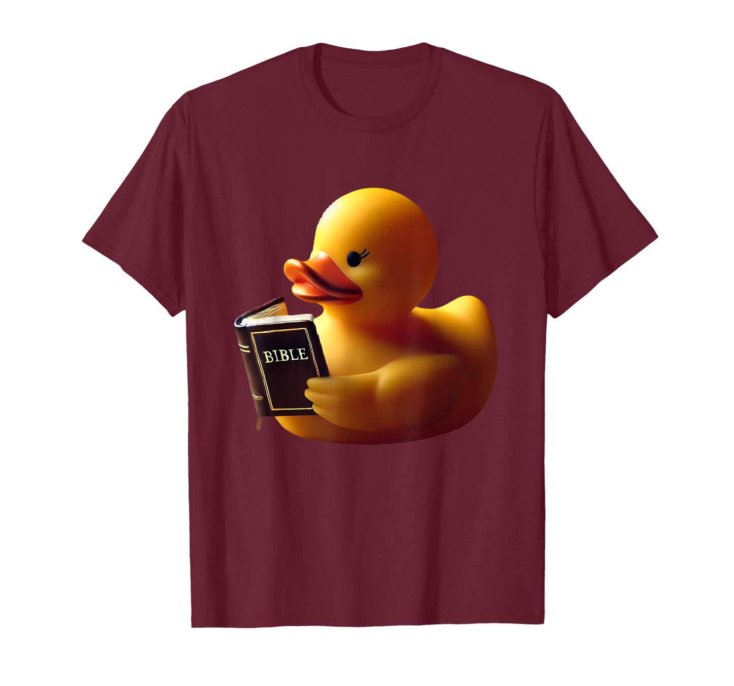 Rubber Duck Reading a Bible Christian Religious Church T-Shirt