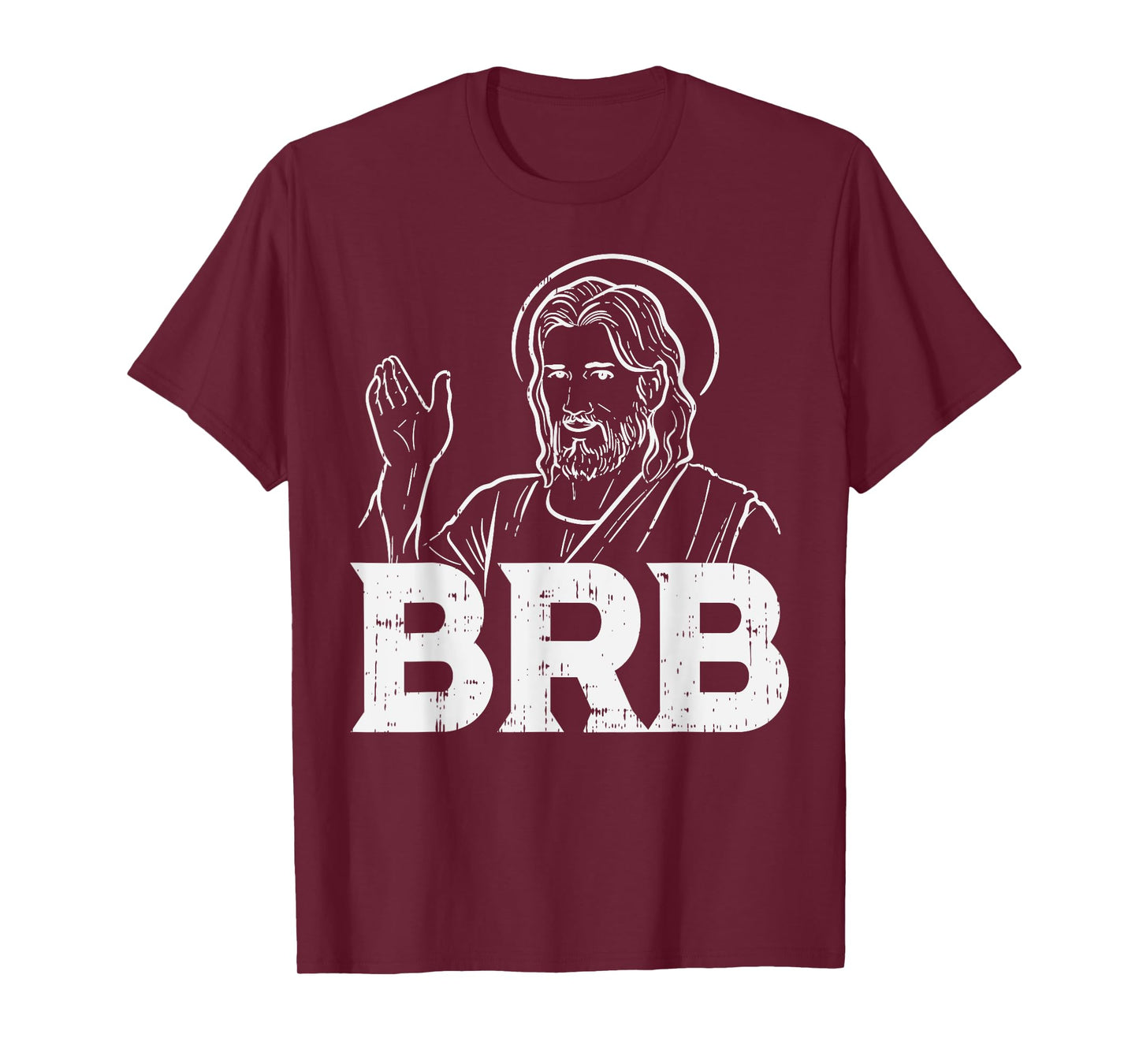 BoredKoalas Jesus Shirts Religious Christian Gift Jesus Brb Funny God Jesus Faith Resurrection T-Shirt