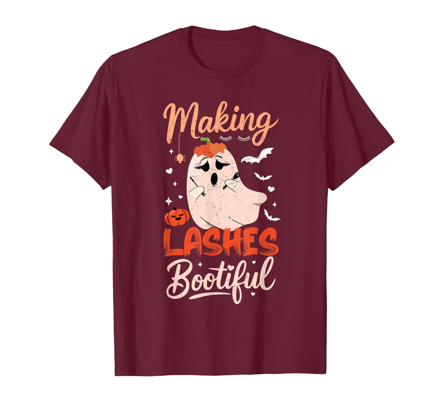 Funny Making Lashes Bootiful Halloween Costume Lash Tech T-Shirt