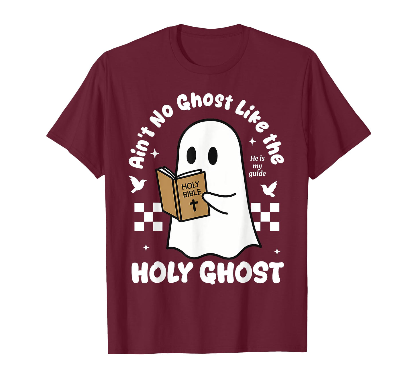 Holy Ghost Christian Fall, Funny Jesus, Cute Ghost Tee T-Shirt
