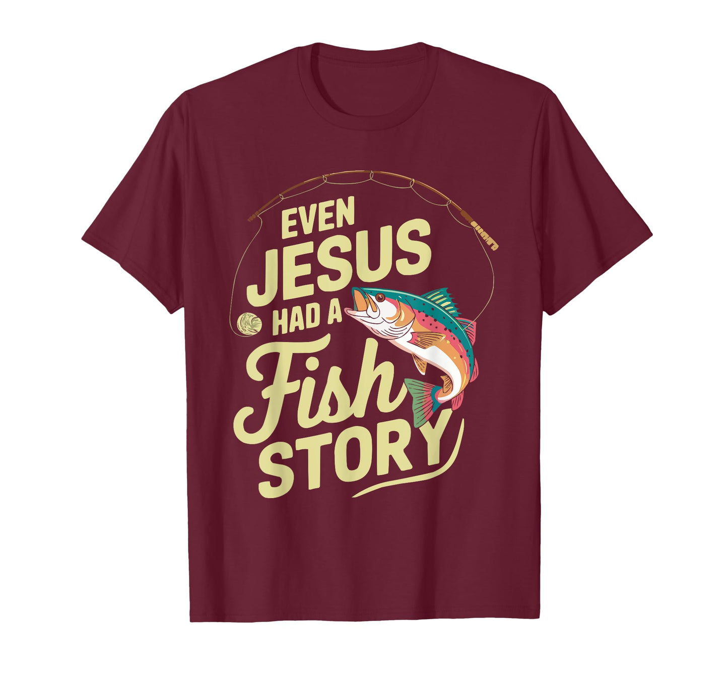 Fishing Jesus Christ Religion Christian Fisher Christianity T-Shirt