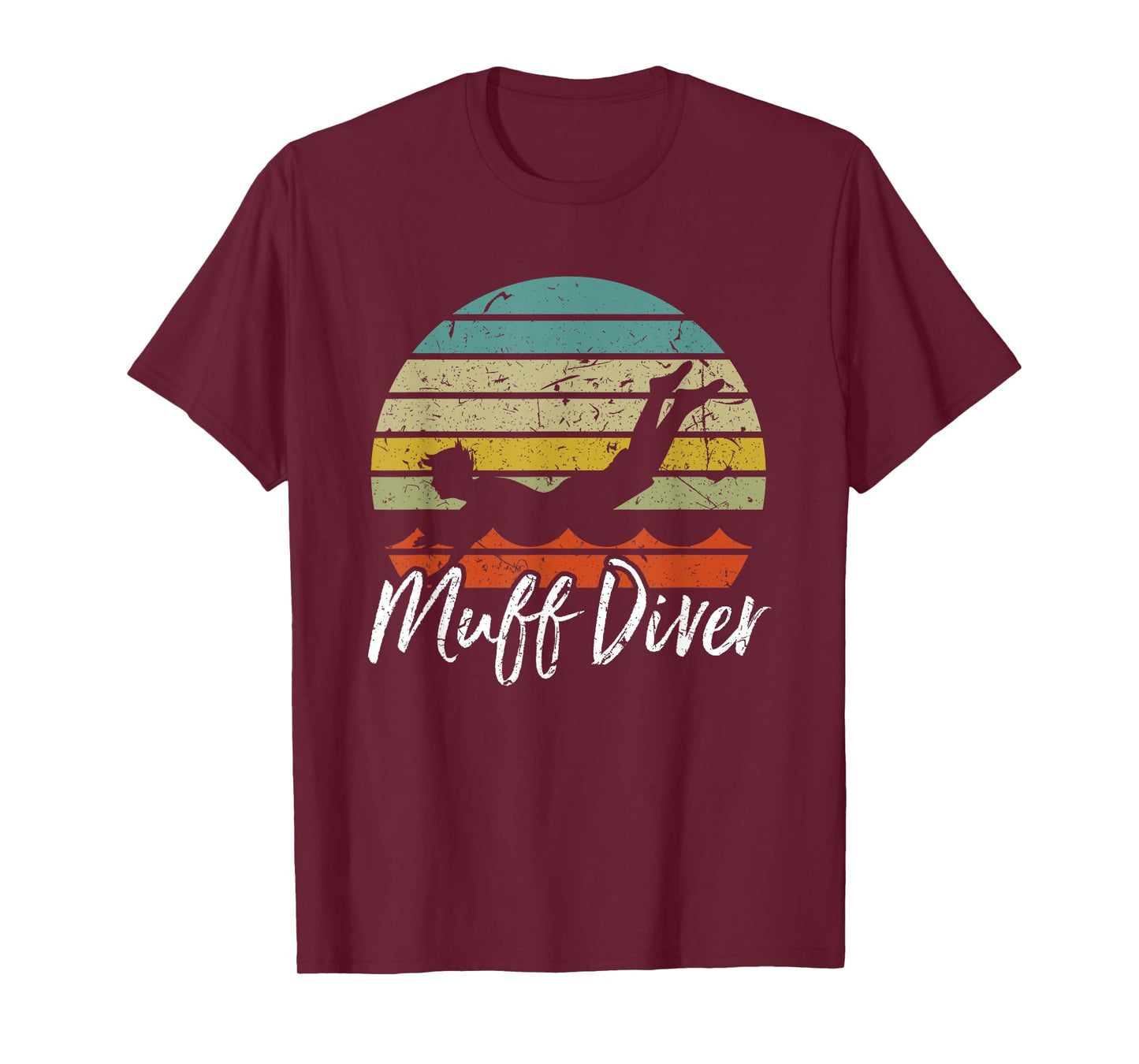 Funny Sexual Adult Humor Muff Diver Design T-Shirt