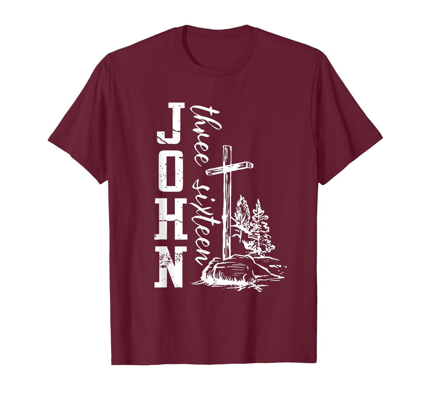 John 3:16 Christian Cross Bible T-Shirt