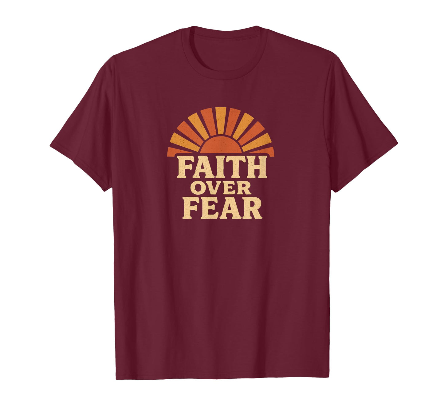 Faith Over Fear Inspirational Bible Verse, Religious T-Shirt