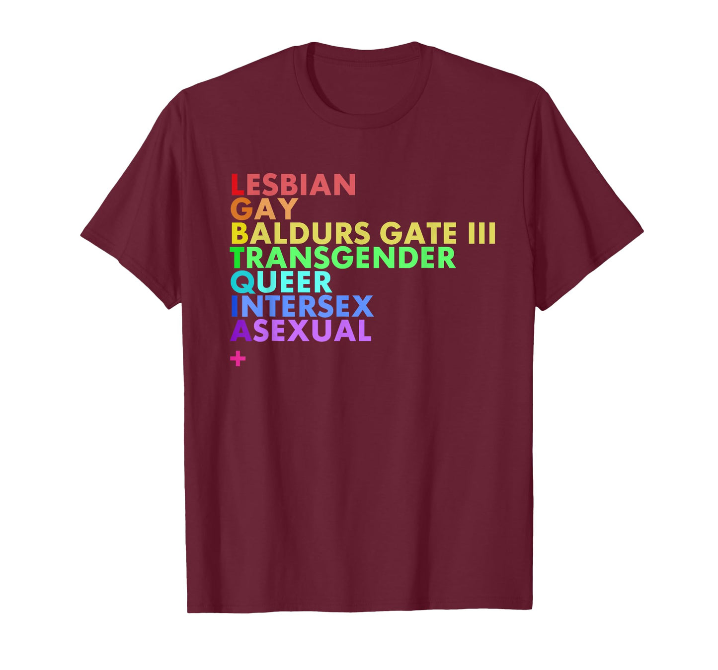 Lesbian Gay Baldurs Gate Iii Transgender Queer Intersex T-Shirt
