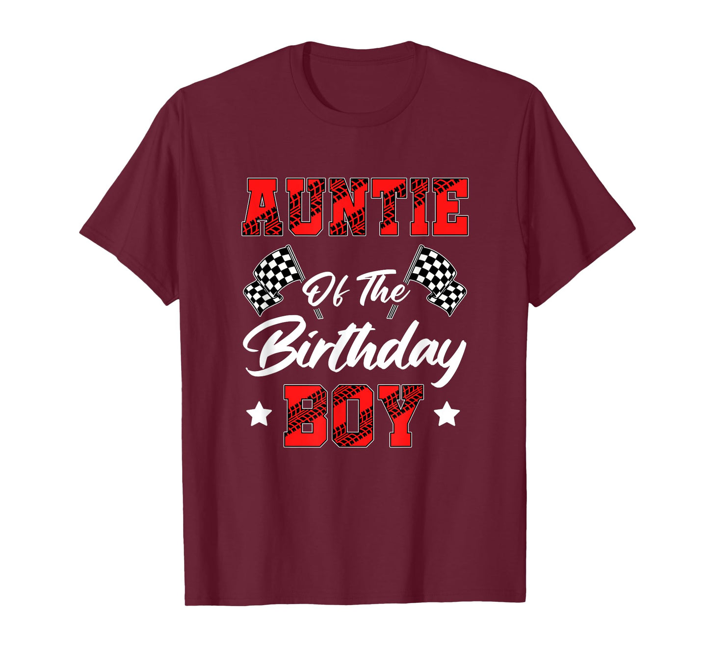 Race Car Auntie Of The Birthday Boy Racing Family Pit Crew T-Shirt