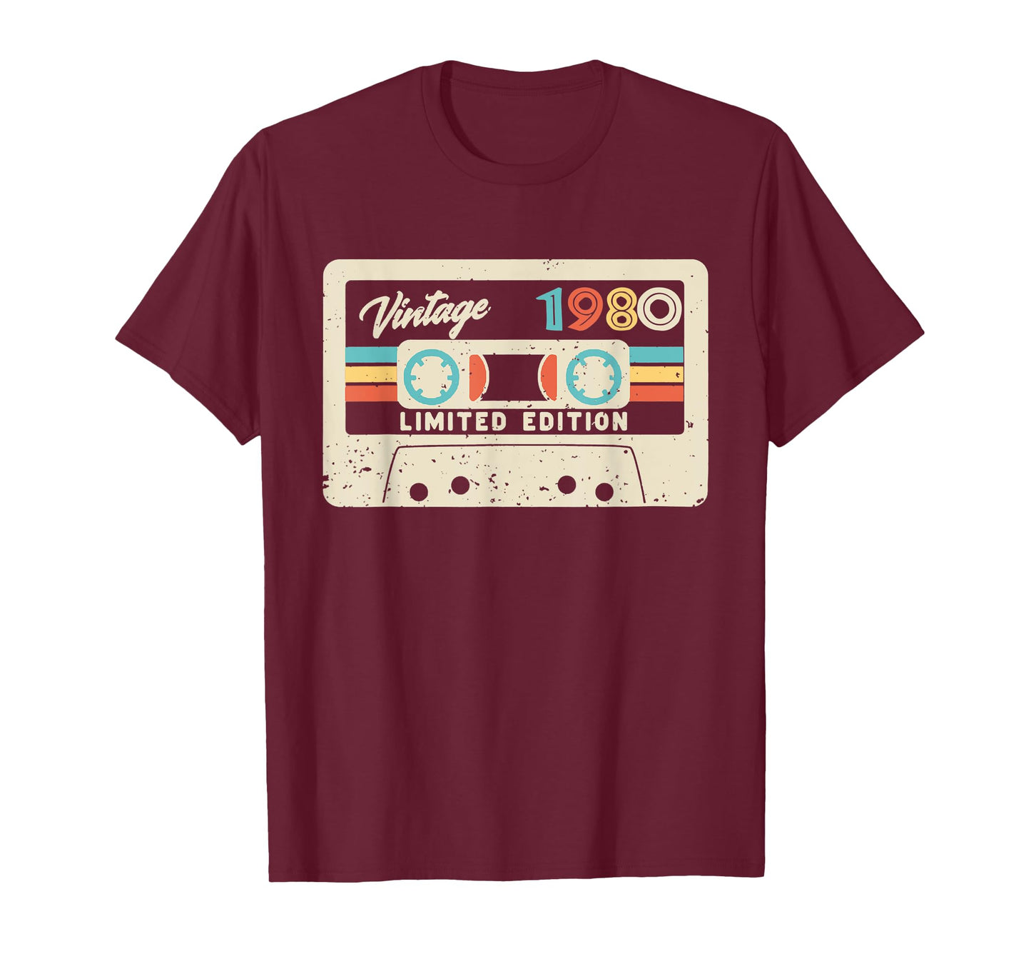 42nd Birthday Tee Gift Vintage 1980 Limited Edition Cassette T-Shirt