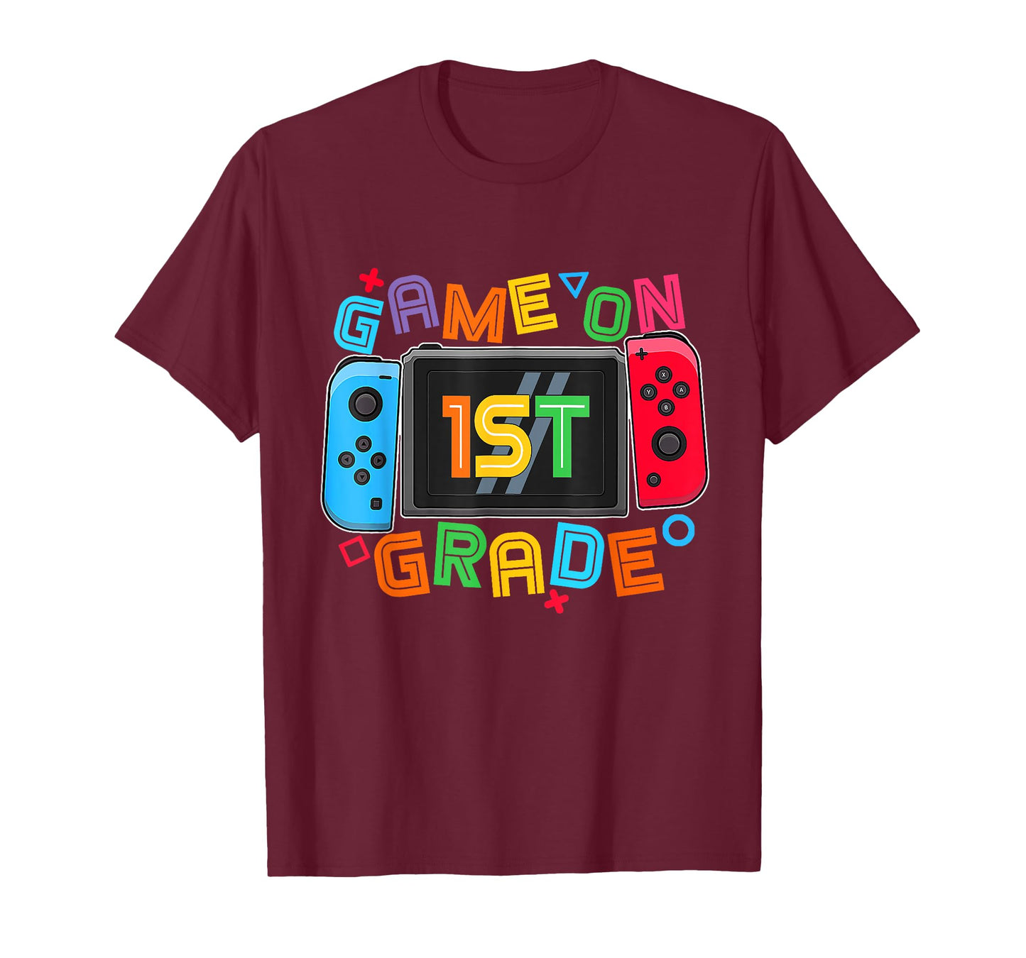 Game On 1st Grade Gamer Boys Kids Back To School First Day T-Shirt
