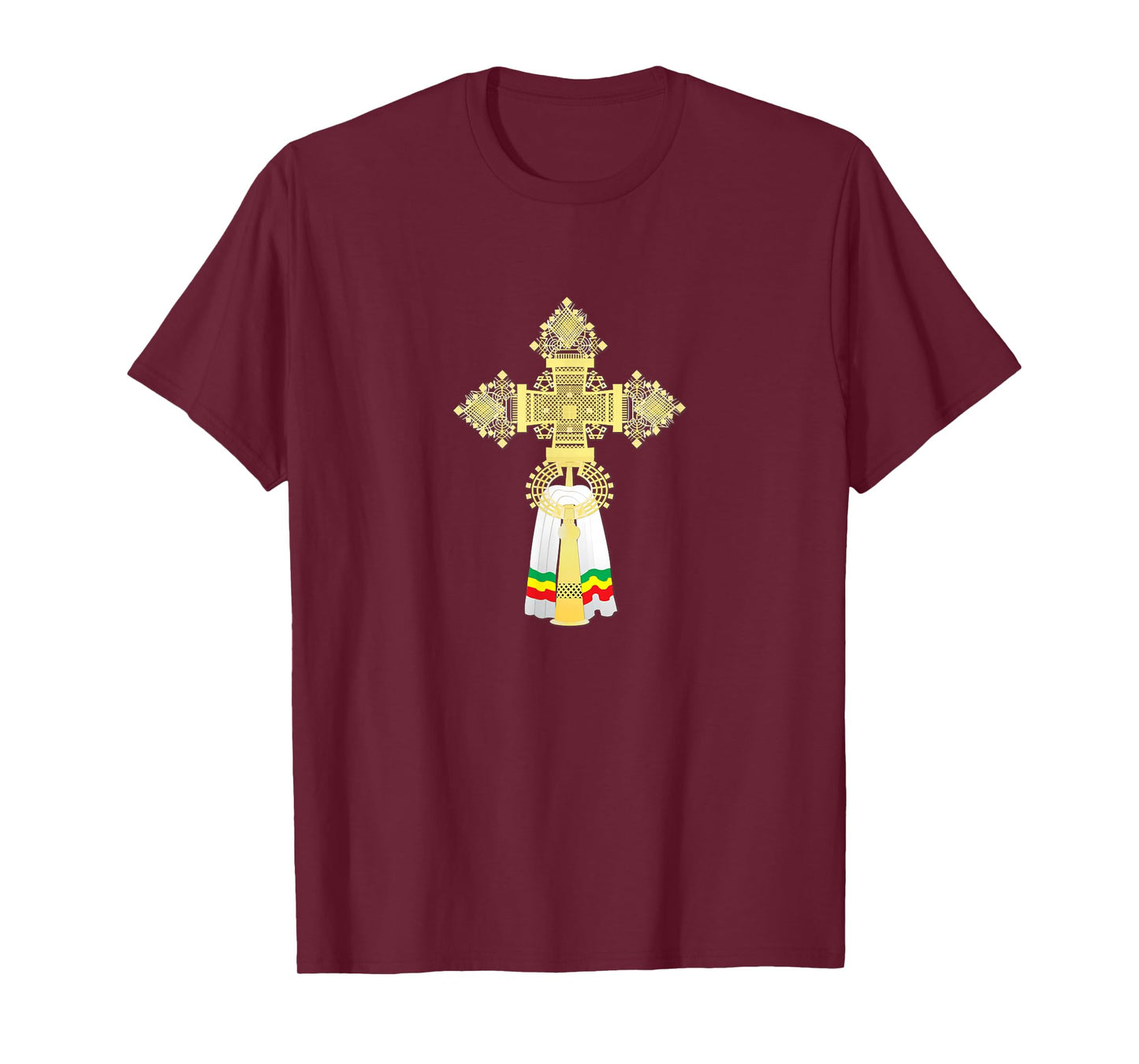 Ethiopian Orthodox Cross | Heritage Faith Symbol Art T-Shirt