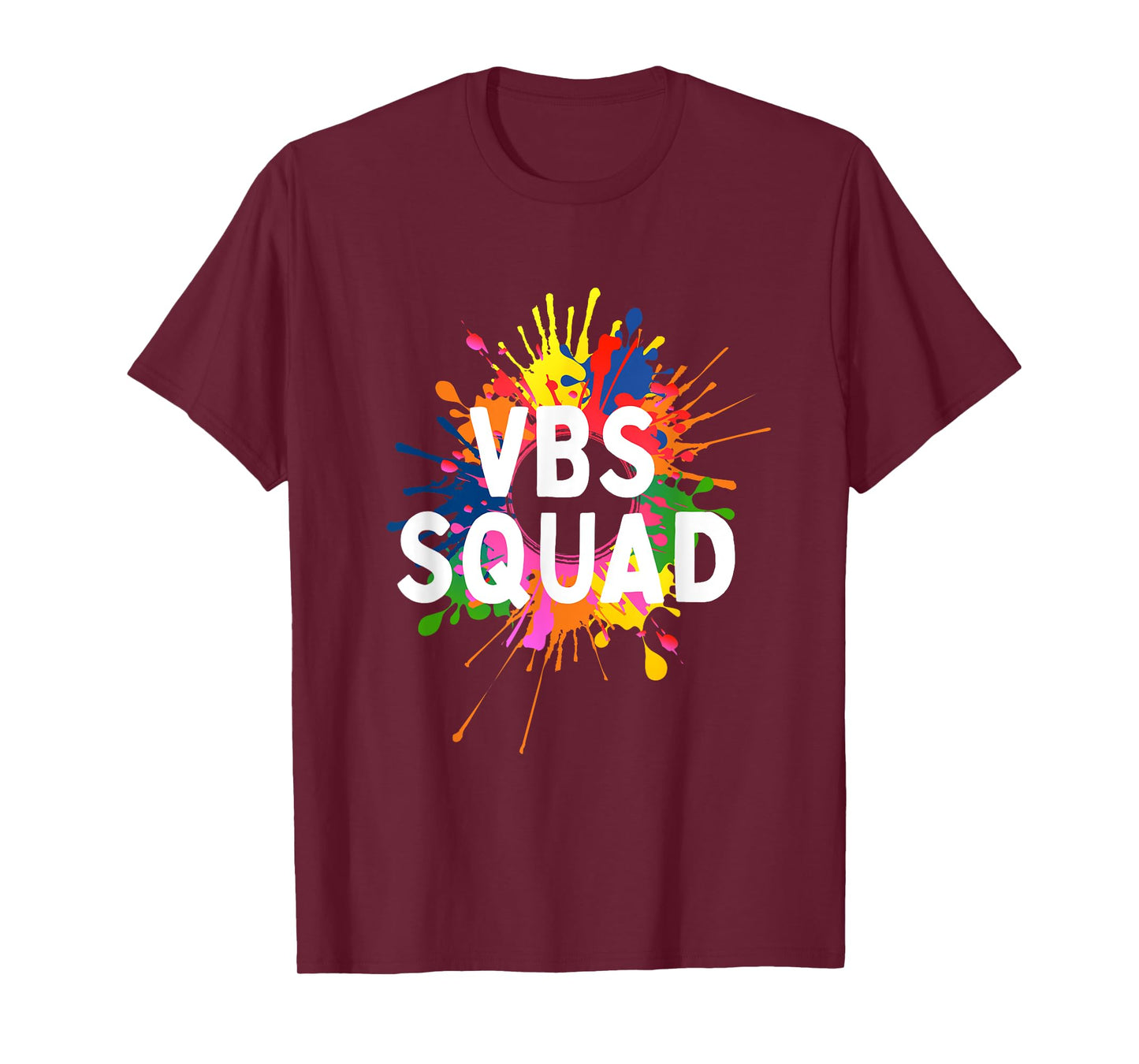 I Love VBS 2025 Squad Vacation Bible School Paint Splatter T-Shirt