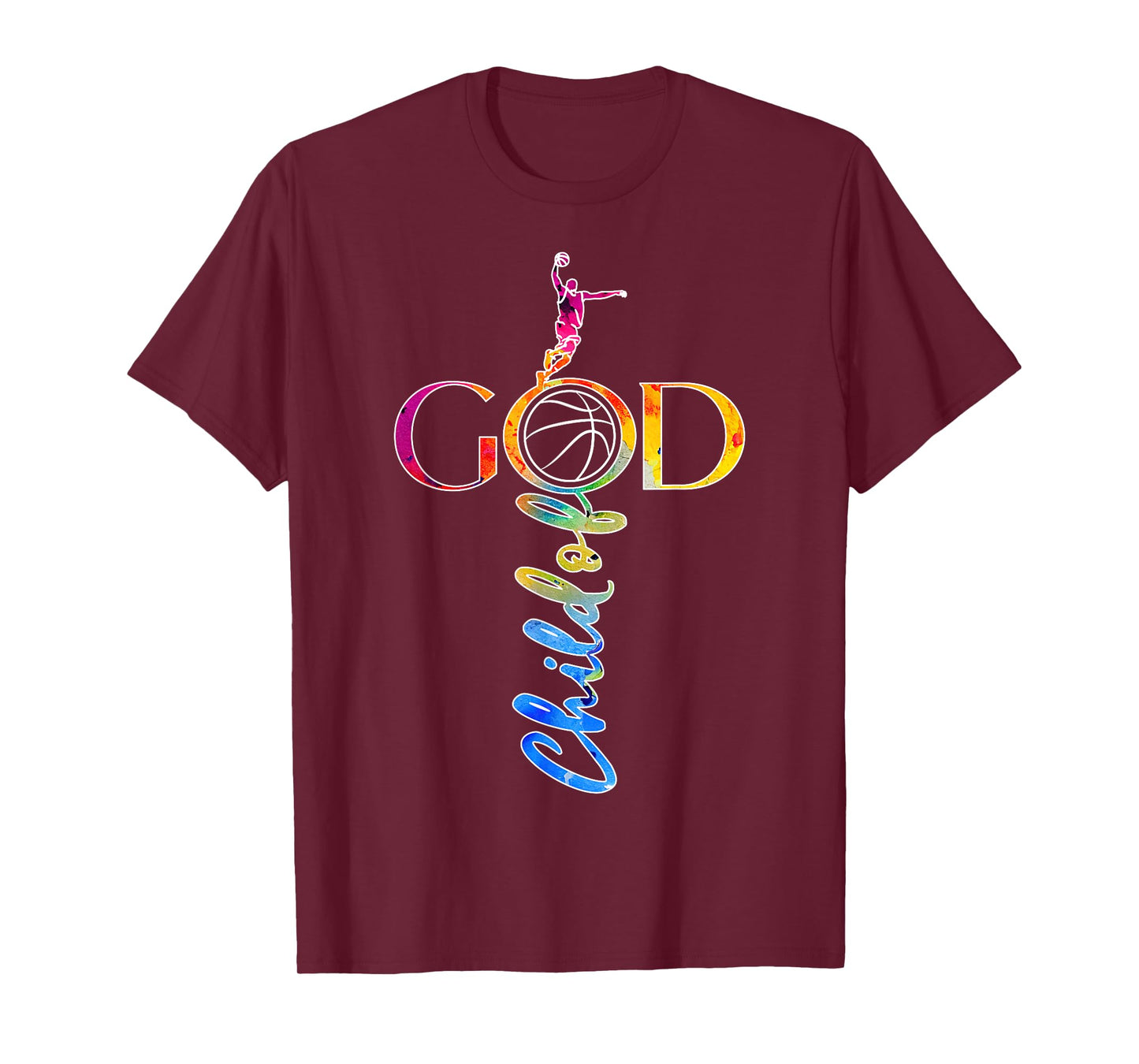 Religious Jesus Basketball Child of God Basketball T-Shirt