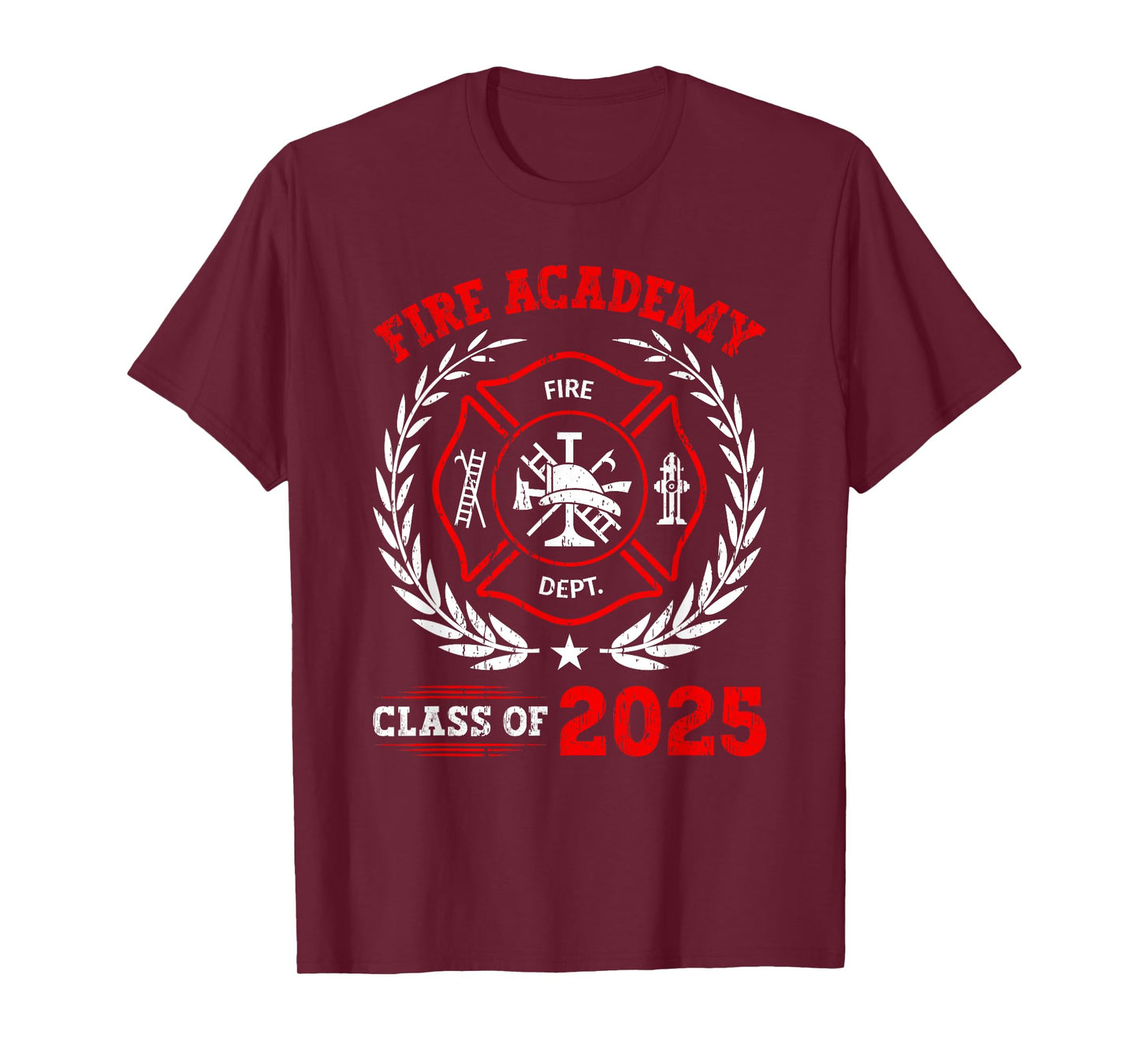 Fire Academy Class Of 2025 Graduation Future Firefighter T-Shirt