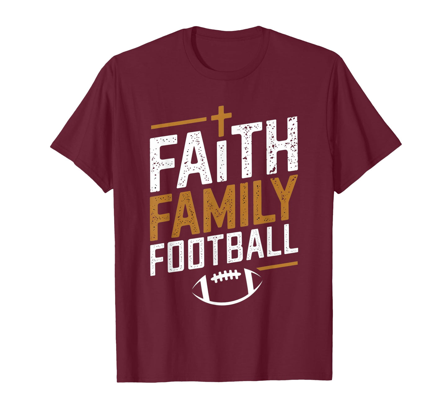 Family Football Christian Design for Men T-Shirt