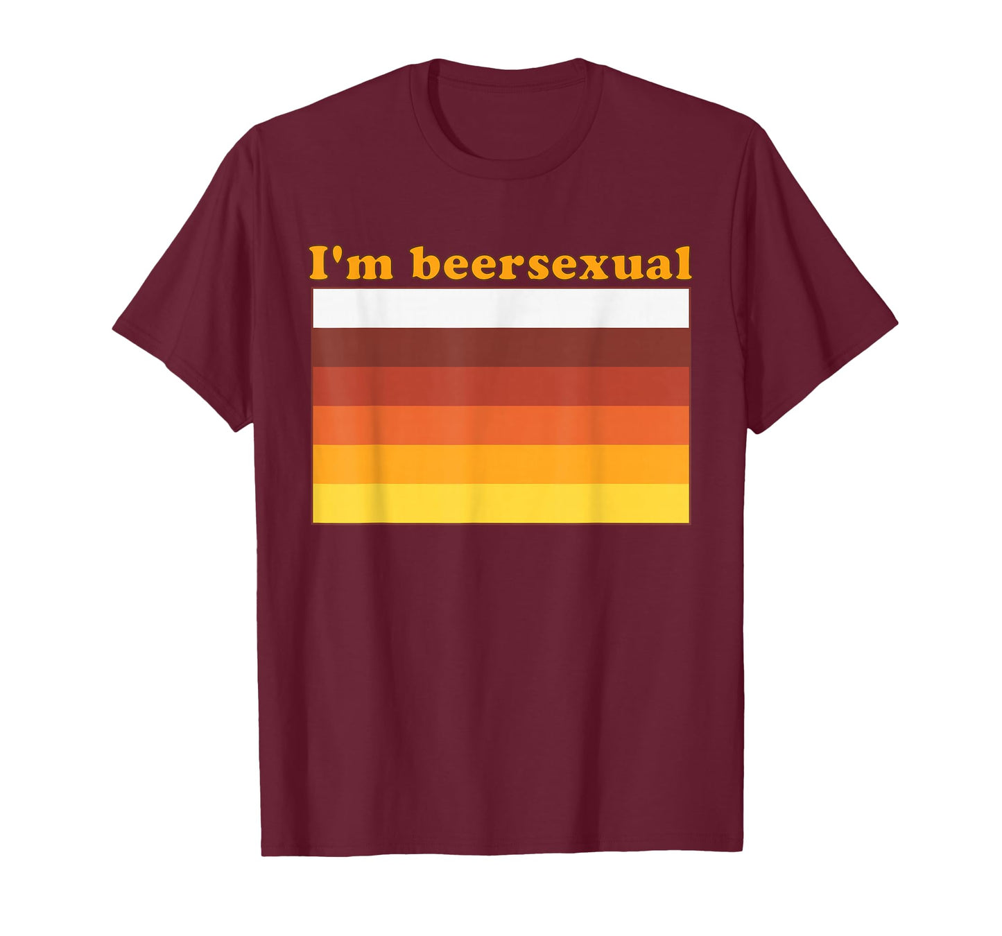 I'm Beersexual Beer Drinking LGBTQ Pride Design T-Shirt
