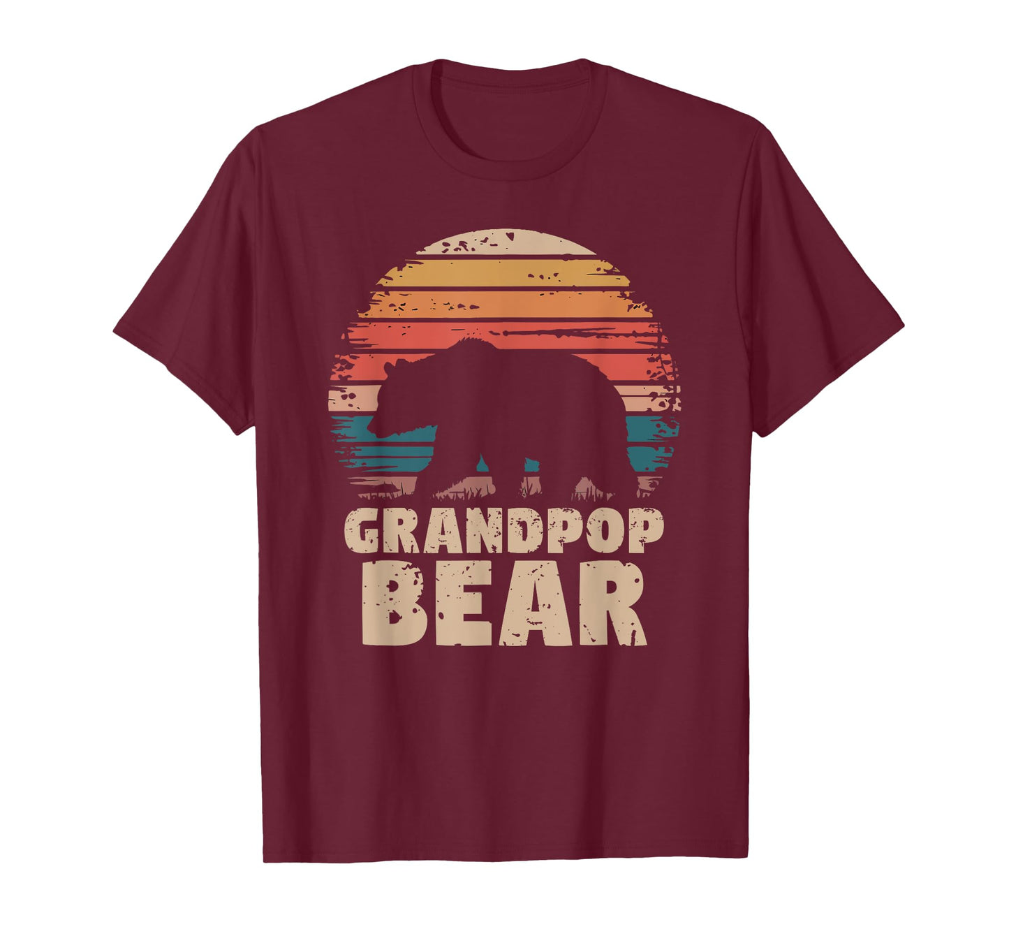 Grandpop Bear Vintage Retro Funny Father's Day T-Shirt