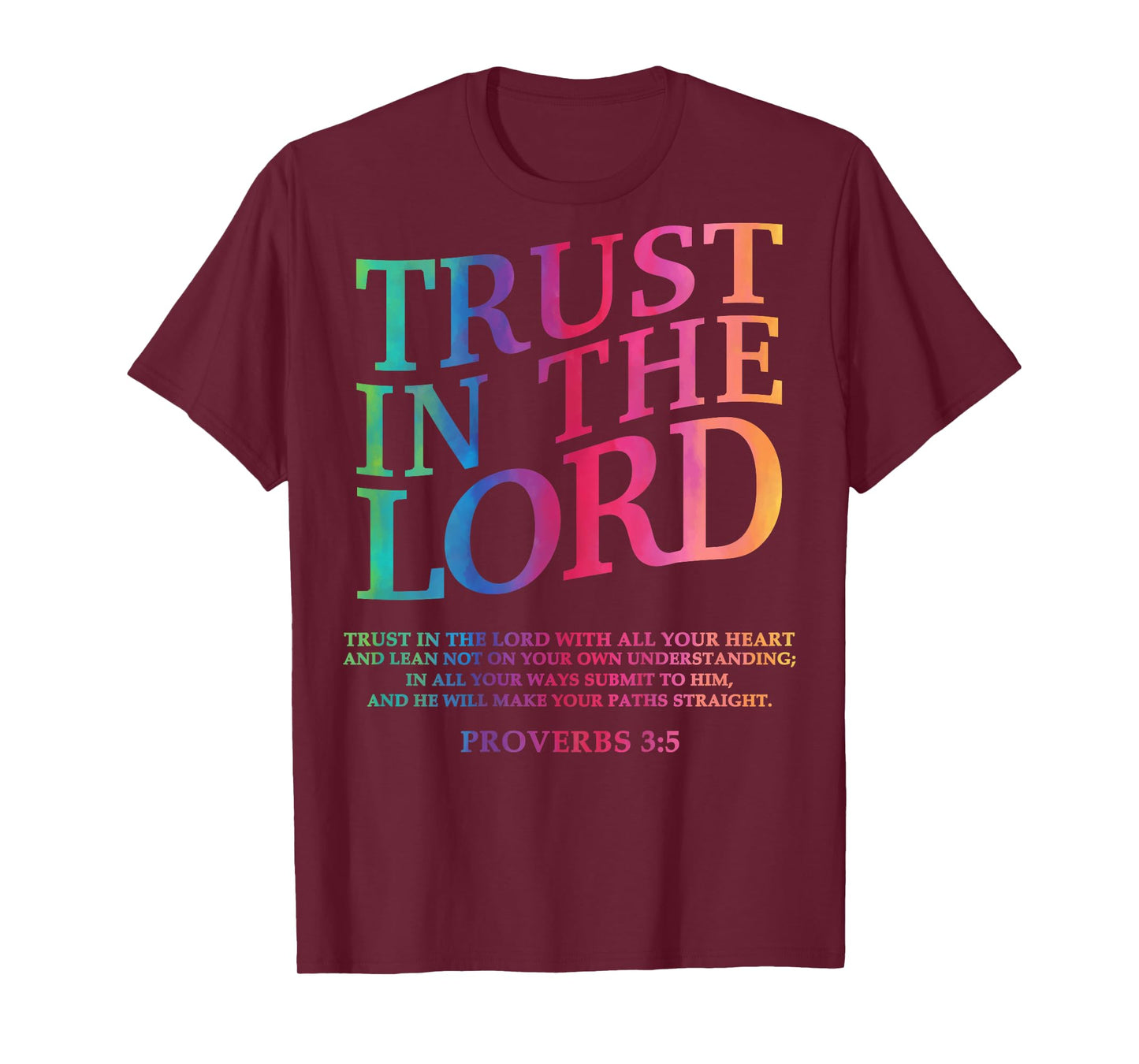 Trust In The Lord Christian Jesus Teen Girl Women Youth God T-Shirt