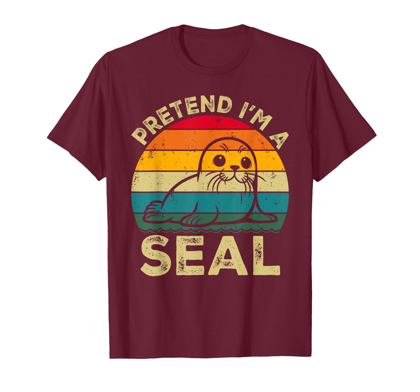 Pretend I'm A Seal Lazy Halloween Costume T-Shirt