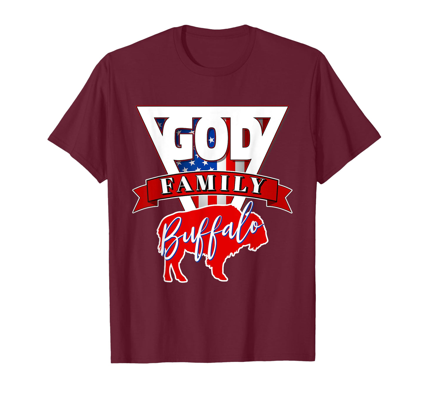 God Family Buffalo | 716 BFLO WNY Community Pride Design T-Shirt