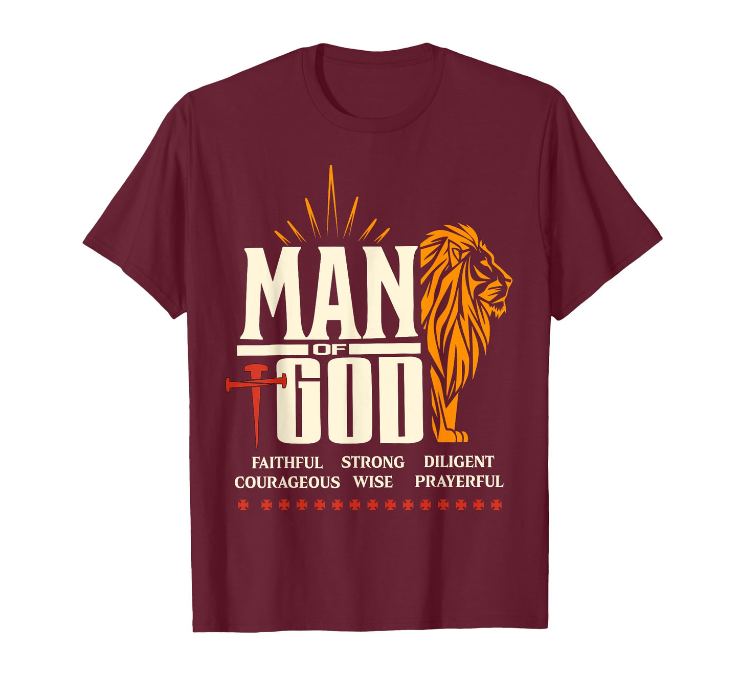 Man of God Lion Christian T-Shirt