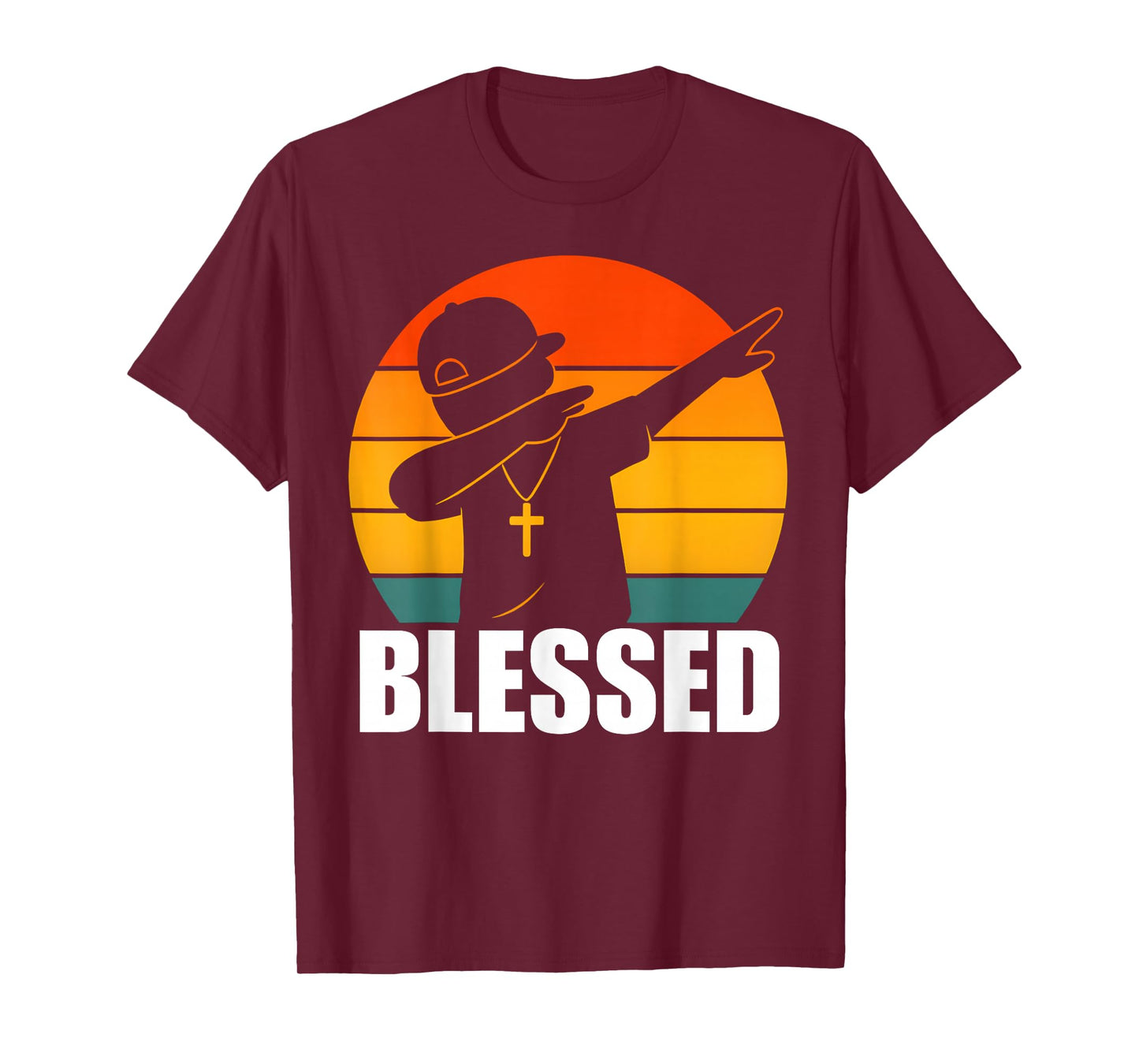 Blessed Dabbing Boy Modern Hip Hop Christian Kids Boys Tween T-Shirt