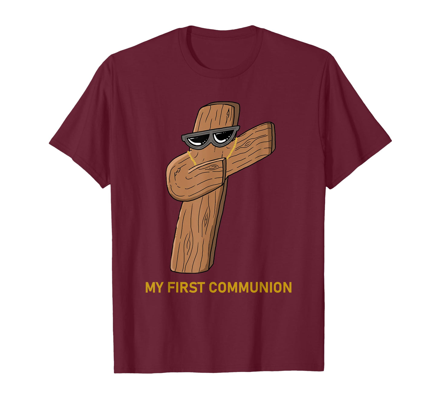 My First Communion Funny Dabbing Cross 1st Communion Kids T-Shirt