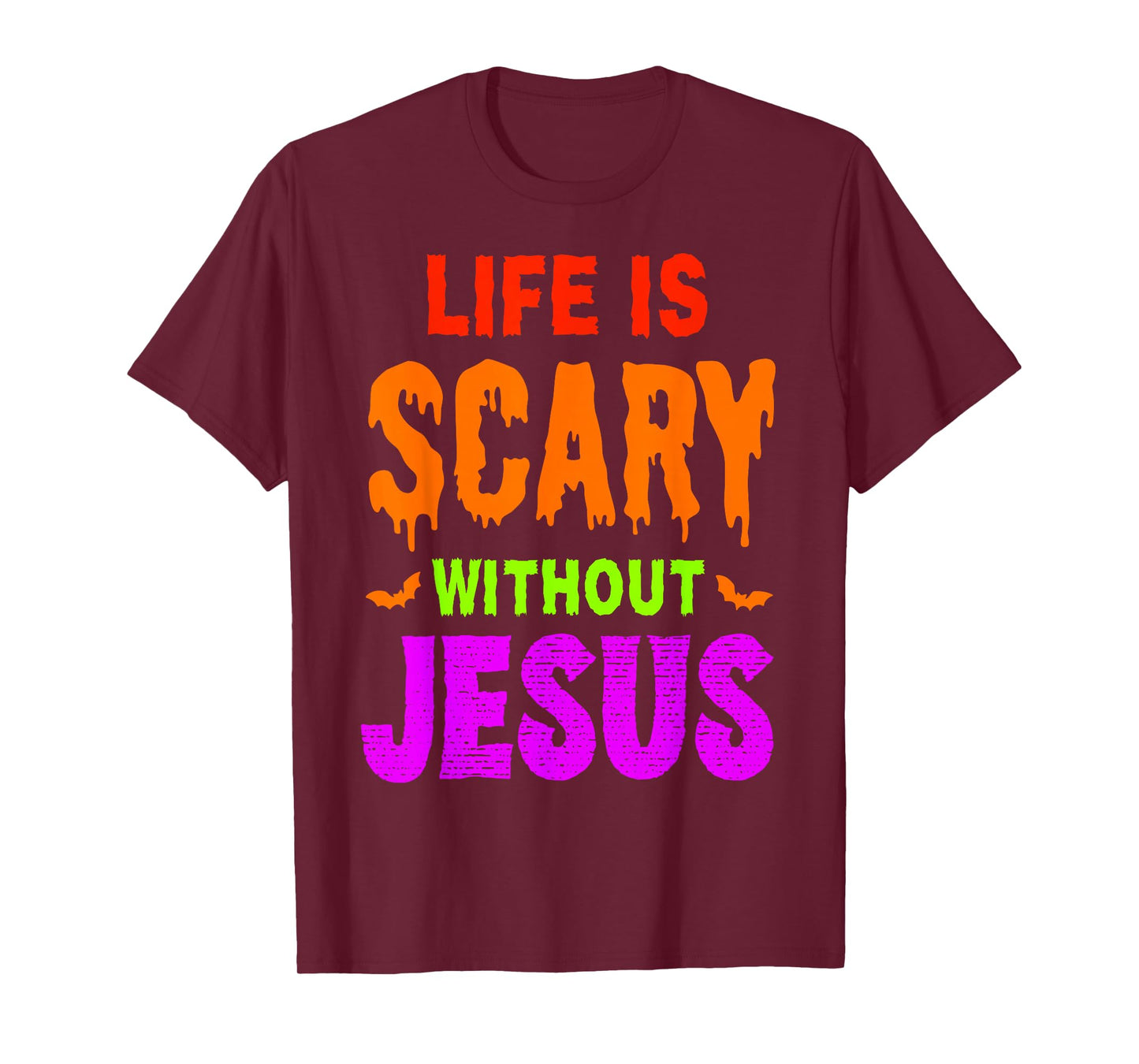 Life is Scary Without Jesus Christian Halloween T-Shirt