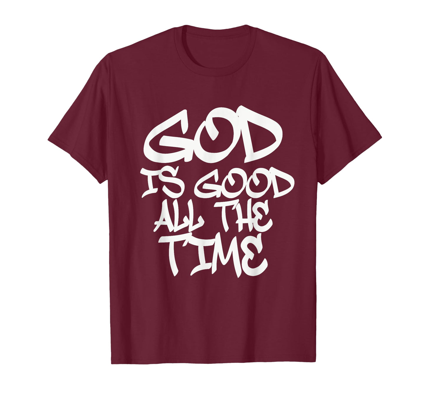 GOD IS GOOD MENS TRENDY URBAN RELIGIOUS GRAFFITI MODERN T-Shirt