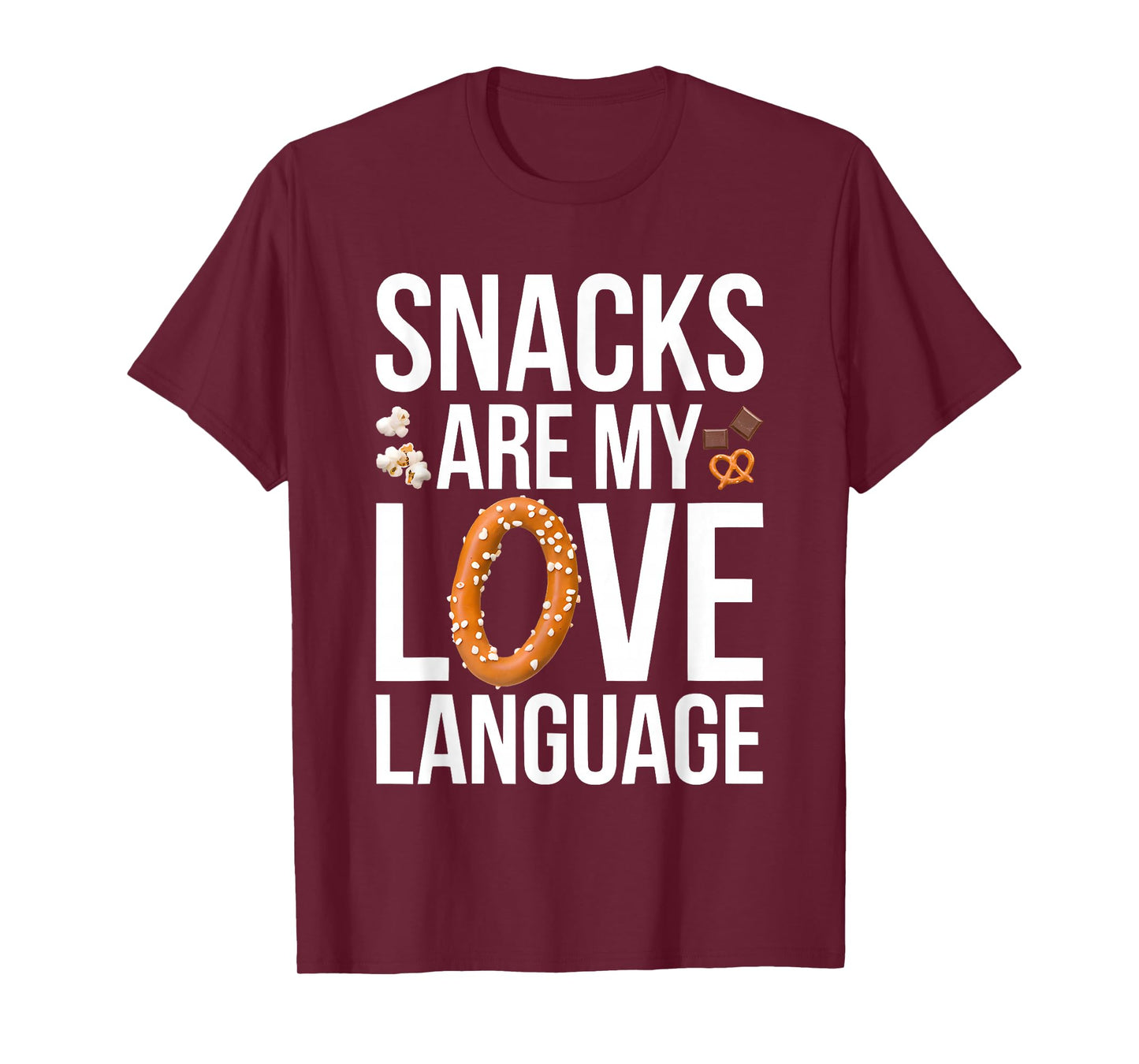 Snacks Are My Love Language Shirt Toddler Valentines Day T-Shirt