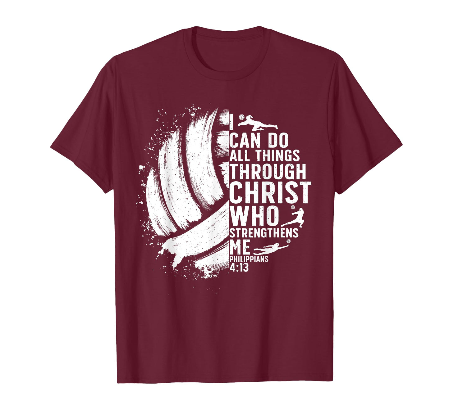 Funny Volleyball Christian Design For Men Women Boys Girls T-Shirt