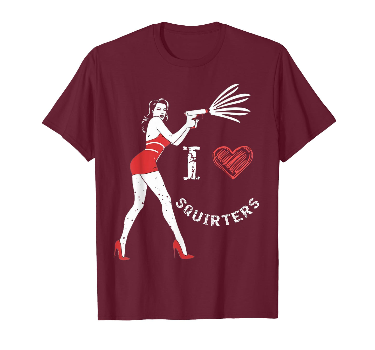 I Love Squirters Funny I Heart Squirters T-Shirt