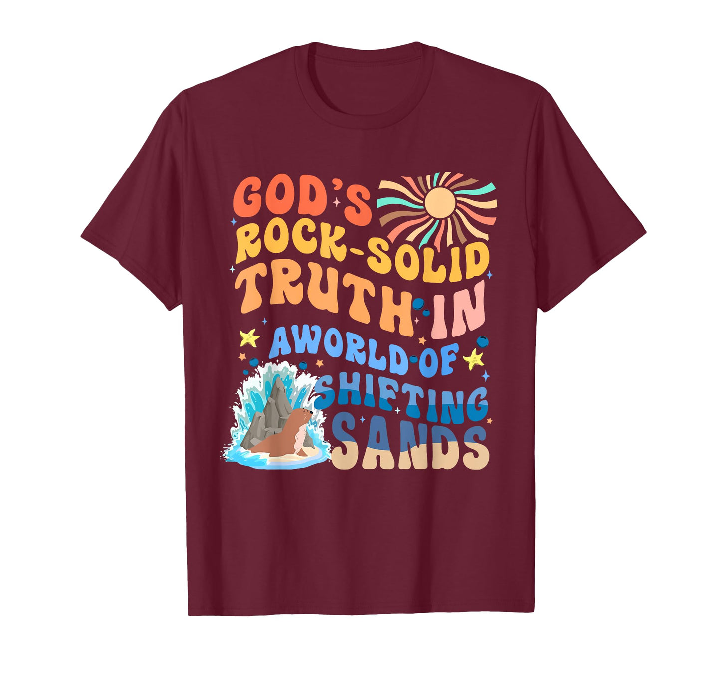 God's Rock Solid Breaker Rock Beach VBS 2026 Christian T-Shirt